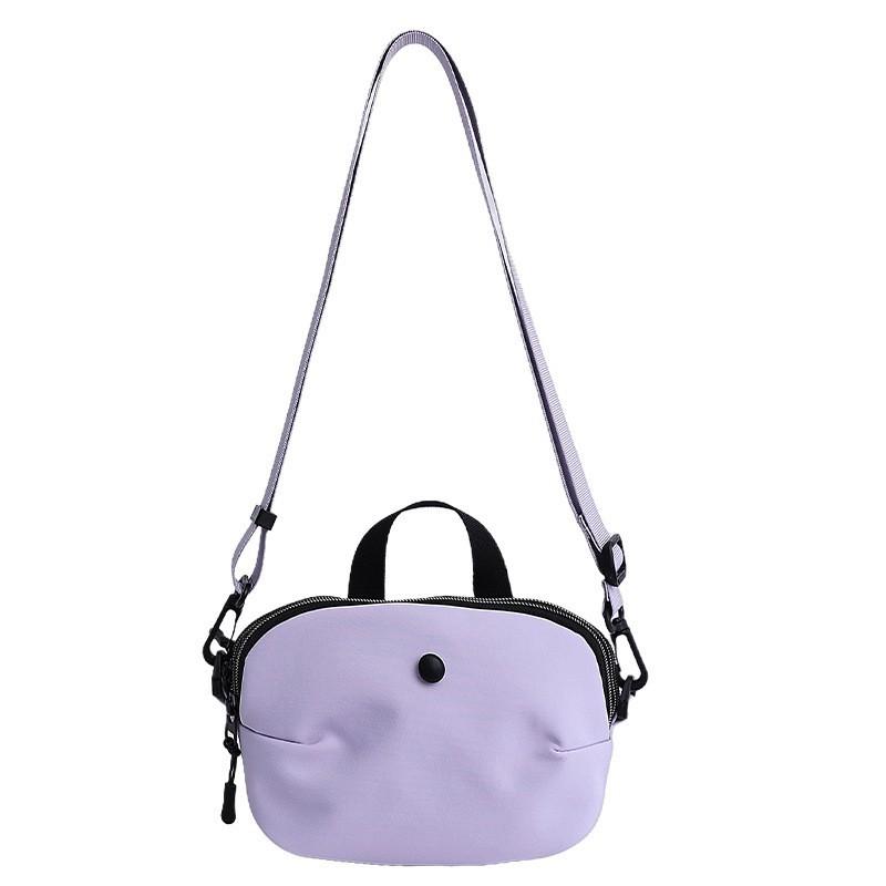 

Women s Lightweight All-matching Casual Nylon One-shoulder Cross-body Bag Large Capacity Commuter Travel Small Square фіолетовий