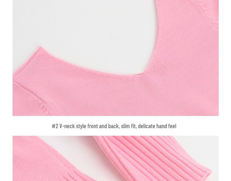 Children's Long Sleeve V-Neck Dance Sweater - Autumn/Winter Ballet Outerwear Top
