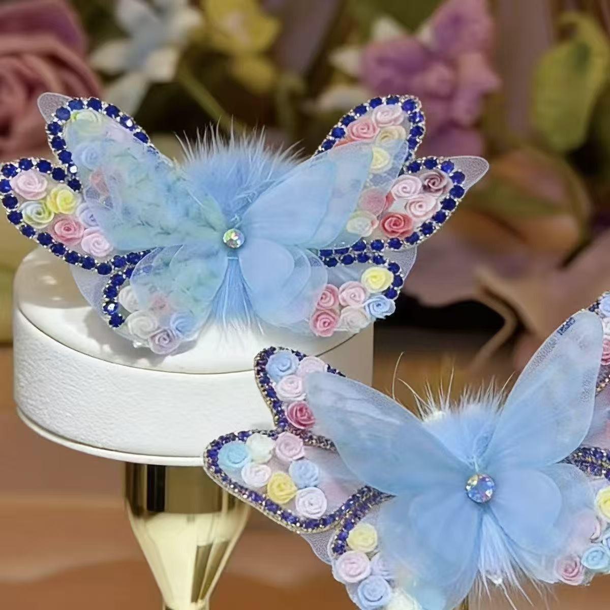 

Butterfly Wings Hair Clip: Enchanting Hair Accessory for Women & Children, Perfect for Bangs & Sides, Original Fairy Design.