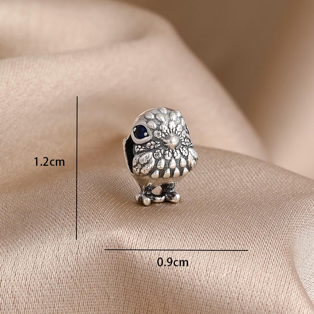 New 925 Silver Puppy Panda Bee Hedgehog Pendant, Suitable for European Bracelet DIY Exquisite Jewelry