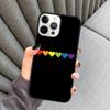 Heart Rainbow Gay Pride LGBT Phone Case For iPhone 17 Air 16 16e 15 13 14 Pro Max 11 12 Plus 2022 MAX Shell Cover