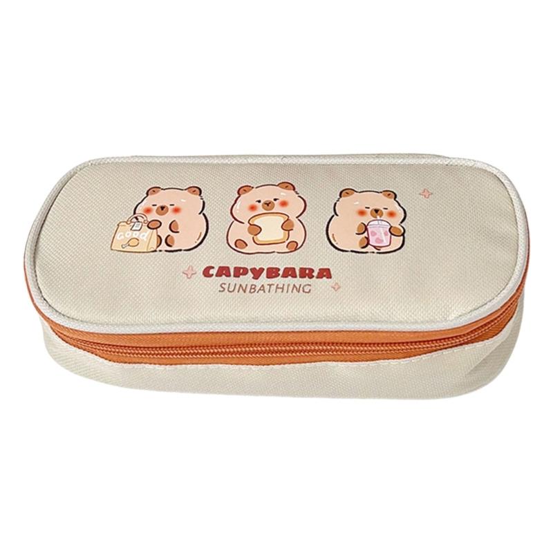 

Large Capacity Pencil Case Pencil Pen Bag Desk Organizers Stationeries Storage Pouches with Zippers for School & Office