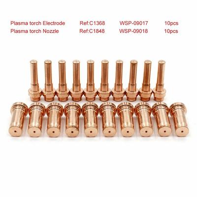 20 buc CP-90 Torță cu plasmă C1368 Electrod C1848 Vârf 1.2mm 50-70A pentru Cebora CP91