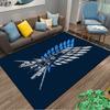 Anime-Inspired Wing Design carpet Non-slip rug suitable for living room and bedroom sofas