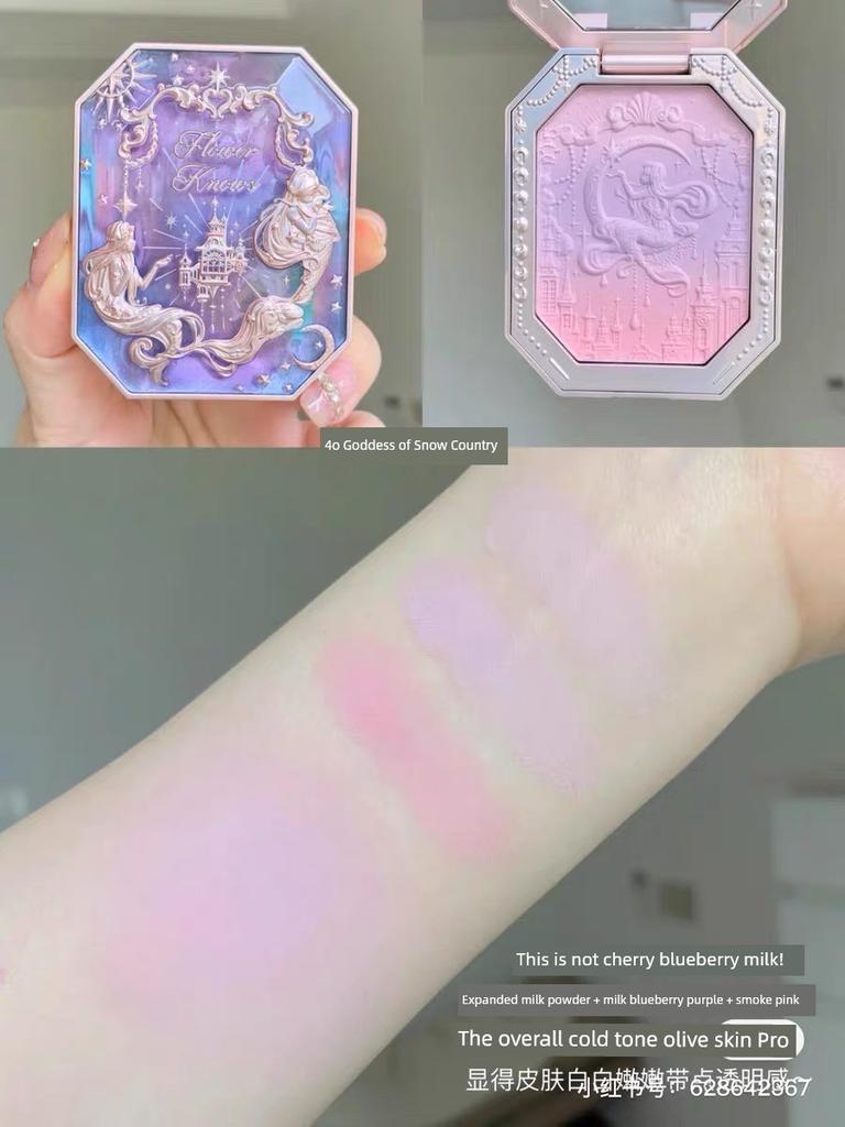 New Angel! Flower Know Little Angel Milk Pastry Blusher Expansion Atmosphere Concealer New Embossed Blush