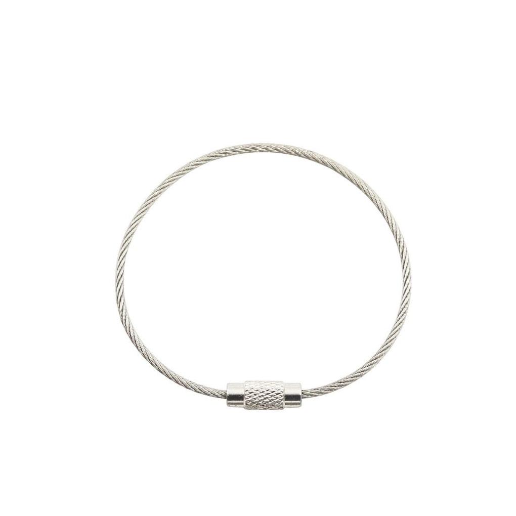 50Pcs Wire Key Ring Keychain Loop Loops Signboard Luggage Car Hanging Tag Durable Bag Rope Accessories Multipurpose