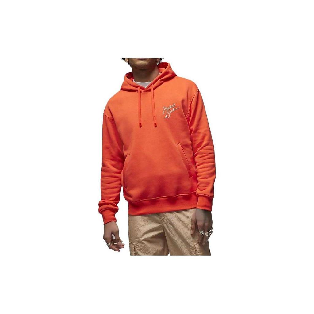 Jordan Flight MVP Sweatshirts Men's Orange Red Hooded Moderate Regular DV7576-817