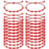 Woven Diamond Knot Couple's Men's and Women's Adjustable Destiny Year Hand Rope Red Rope Bracelet Handmade DIY Material