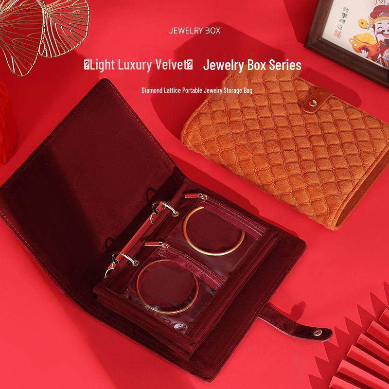 Luxury Travel Jewelry Organizer & Anti-Oxidation Storage Book with Business Card Holder