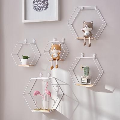 Schmiedeeisen Lagerregal Wandmontiert Wohnzimmer WanddekorationenFiguren Aufbewahrungsregal Zimmer Wanddekoration und Wandornamente
