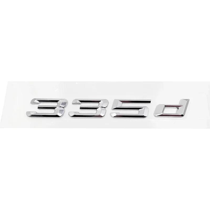 ABS Car Rear Trunk Letters Logo Badge Emblem Sticker For BMW 3 Series 318d 320d 325d 328d 330d 335d E46 E90 E91 F30 F31 F34 G20