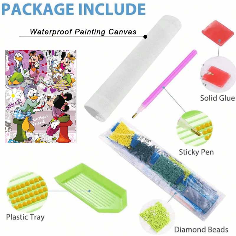 Disney diamond painting full drill 5D Mickey Daisy friend art home decor creative handicrafts 138 characters