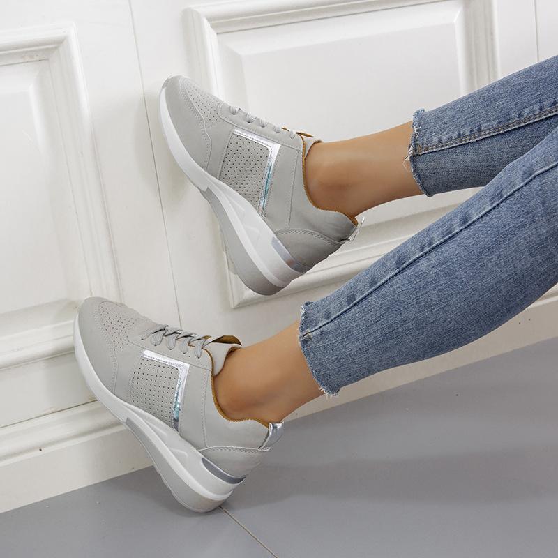 Plus Size Casual Shoes Women's 2025 Summer New Beauty Platform Wedge Casual Shoes Strappy Sneakers