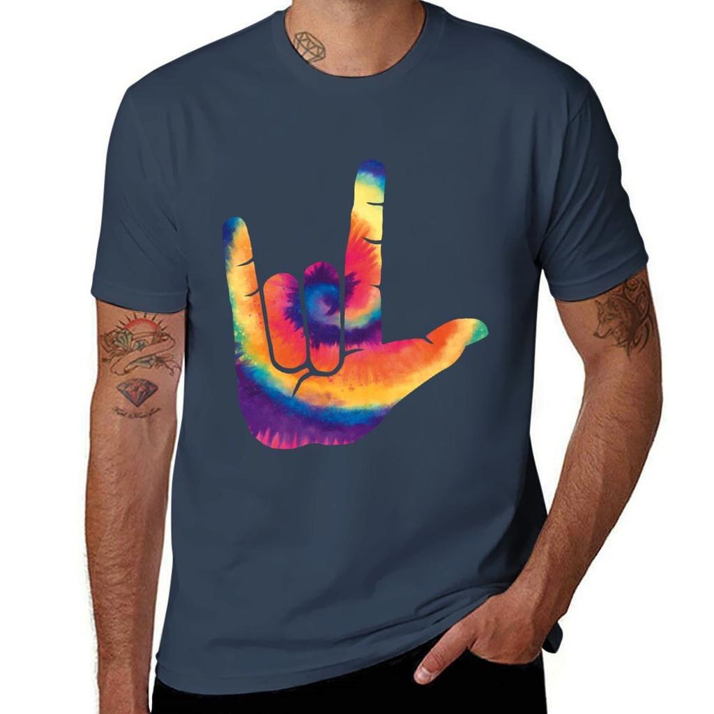 ASL ILY TYE DYE TShirt PerforUnisexce Dry Fit TShirt