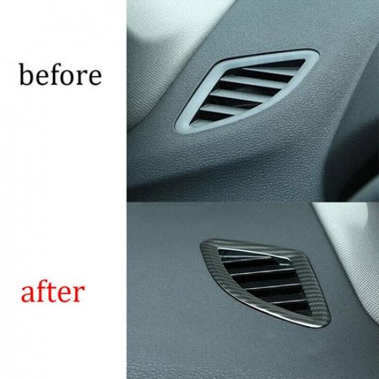 Dashboard Side Outlet 2018- Carbon Fiber Fit For BMW X2 F39 Vent Cover Trim