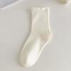 Female Spring and Autumn Sweat Absorption Boneless Loose Mouth In The Tube Socks