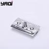 "The FLIPSIDE by YAQI" A Dual Comb Dual Aggression Level Mens Razor Head In Chrome