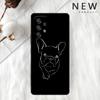 French Bulldog Black White Cover For Samsung Galaxy A52 A12 A51 A32 A21s A71 A32 5G A12 A22 A53 A31 A13 A72 A02s A41 Phone Cover