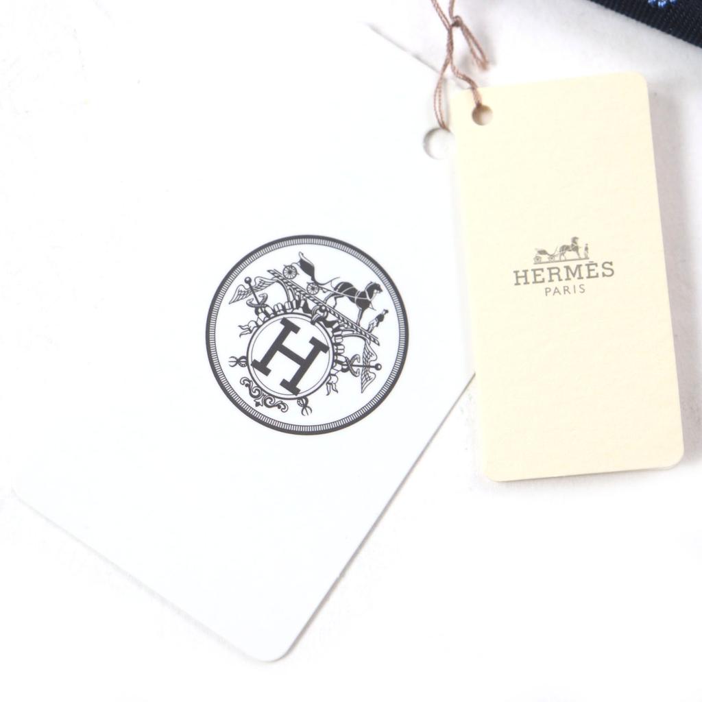 Pristine HERMES tie Cravat Paisley Dot silk mens 349289T Used