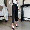 2025 Spring/Summer Women's High Waist Harem Pants – Casual Straight-Leg Cigarette Style
