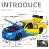 1/18 Nissan R34 GTR Oversized Collectible Ornaments  Alloy Die-cast GTR Car Model Tires Detachable DIY Racing Model Boy Gift