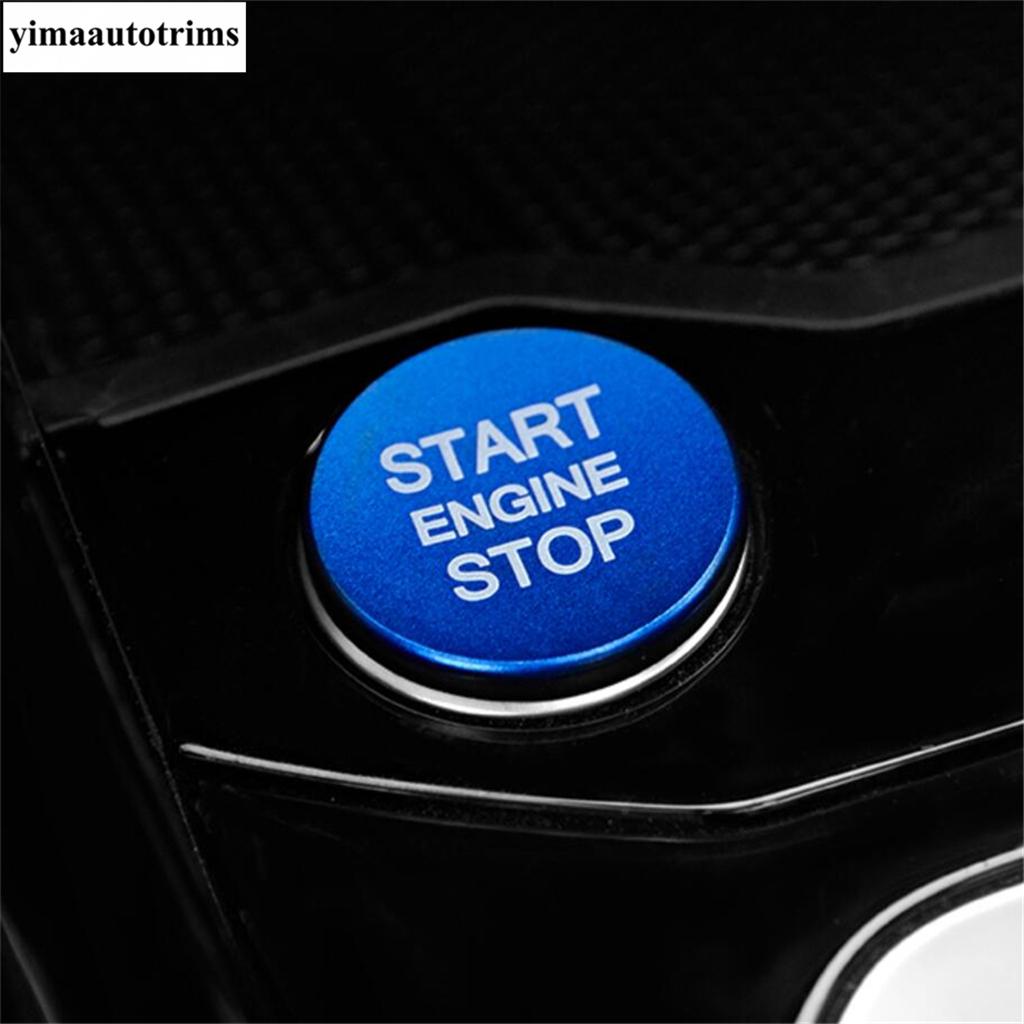 

Accessories For Volkswagen T-Roc T Roc 2018 - 2025 Car Engine Start Stop Ring Keyless System Button Frame Cover Trim Interior Blue Style