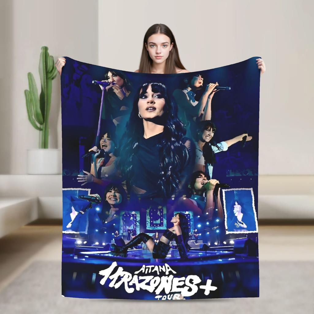 Singer Aitanaed Album Ocana Blanket  Travel Office Flannel Bedding Throws For Home Decor Warm Soft Customized Quality Bedspread