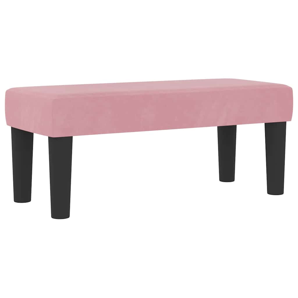 Pink Box Spring Bed with Headboard 200 x 100 cm Velvet