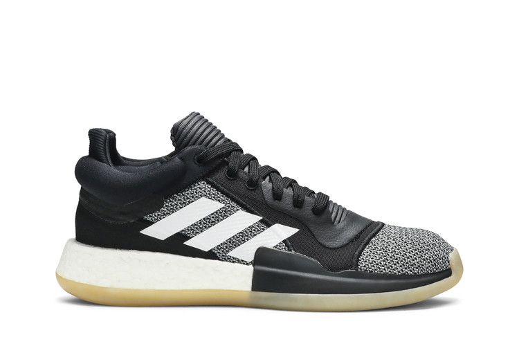 Men's Sneakers adidas Marquee Boost Low Black White Gum Core Black/Cloud White/Shock Cyan