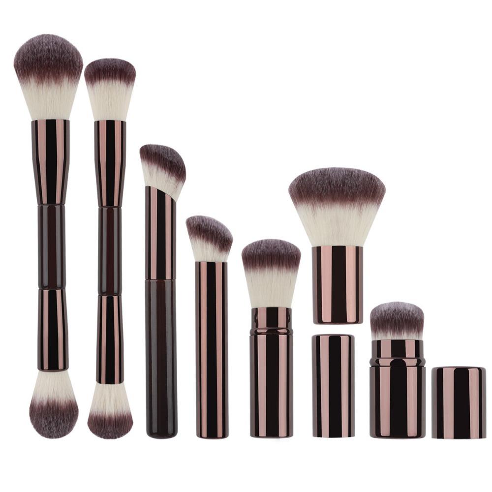 New Soft Seamless Finish Brush Artificial Fiber Natural Makeup Tool Smooth Double Head Powder Brush Makeup Brush
