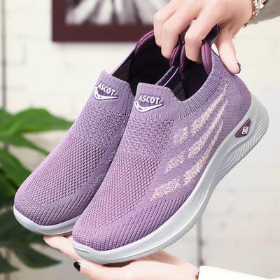 Schuhe Frauen 2023 Herbst Neue Polyurethan Einzel Schuhe für Ältere Menschen Sport Schuhe EINE Slip-on Leichte Freizeit Schuhe für Ältere menschen