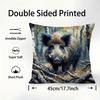Federa Cuscino Animale Cinghiale Tessuto Peluche Morbida Federa Stampa Double Sided Copricuscino Divano Cuscino Decorativo