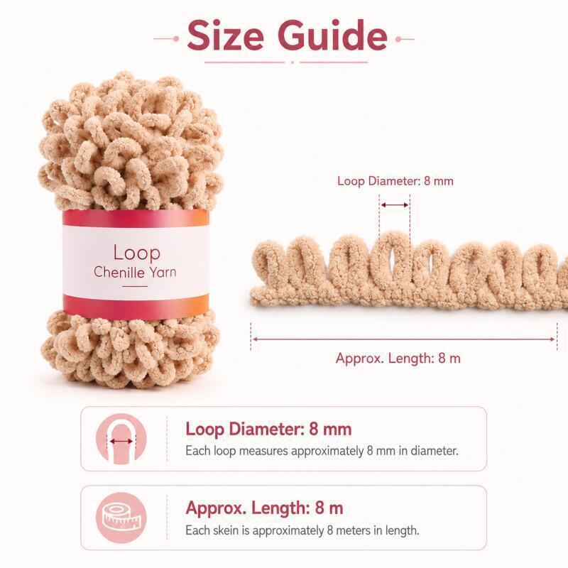 100g/Rolle Finger Loop Garn Faden Flauschig Weich Chenille Dickes Garn Handgestrickte Decke Schal Häkeln Strickgarn DIY Garn Verkauf