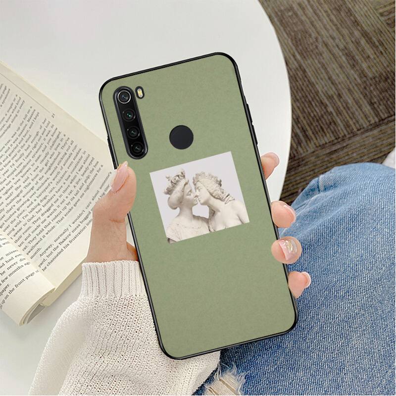 green aesthetic Phone Case CaseFor Redmi note 8Pro 8T 6Pro 6A 9 Silicone Fundas for Redmi 8 7 7A note 5 5A note 7 Capa