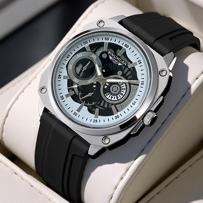 JYL Men's Watch Classic Waterproof Fashion Leather Band