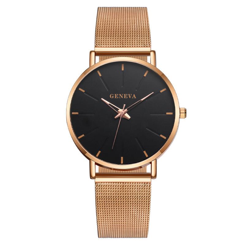 

Модные синие стрелки Geneva Мужские часы Мужские часы Сетчатый ремешок Кварцевые часы