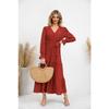 Einfarbiges Swing-Freizeitkleid