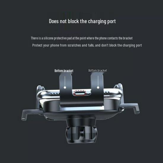 Multifunctional Car Phone Holder with Suction Cup and Air Vent Mount