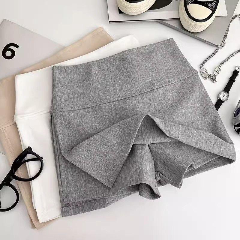 2025 Spicy Girl Yoga Midi Skirt with Slit – Anti-Exposure, Slimming, Summer Sports Fashion