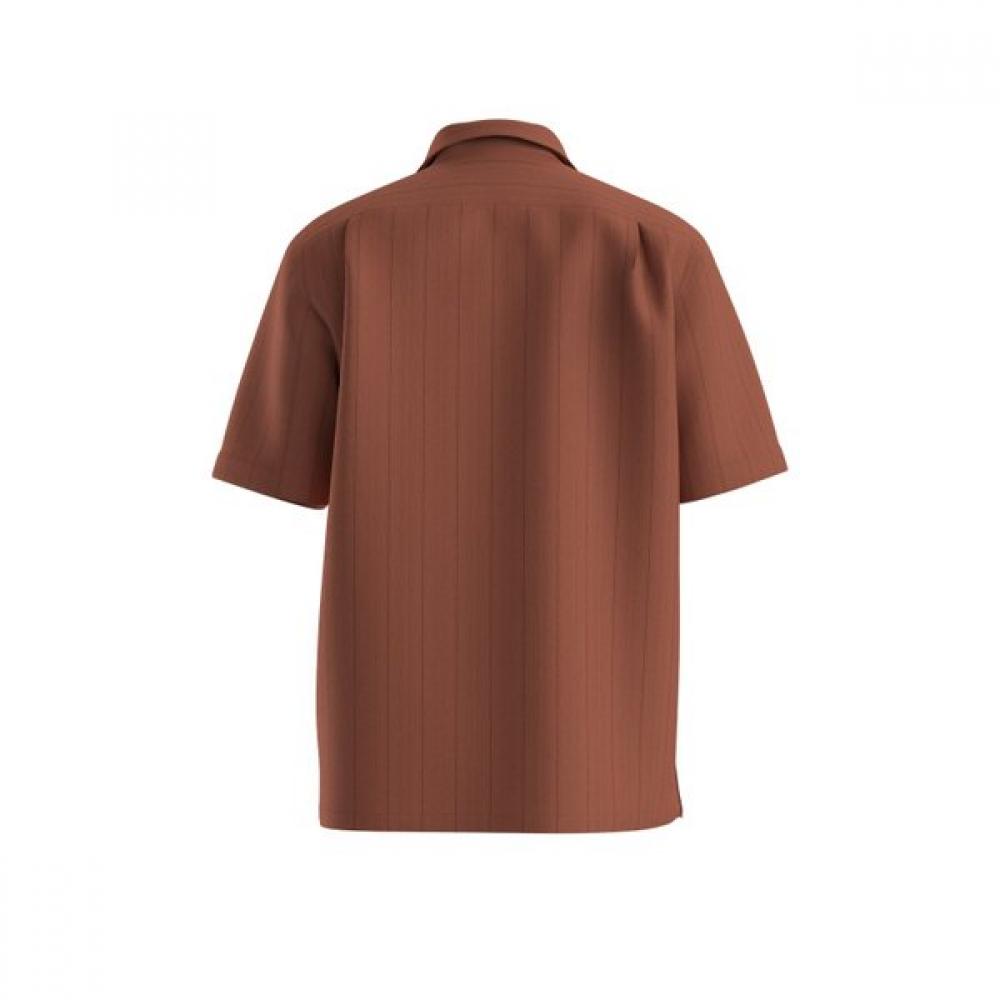 Boss Regular Fit Camp Collar Short Sleeve Casual Shirt Medium Brown 50560318211 
