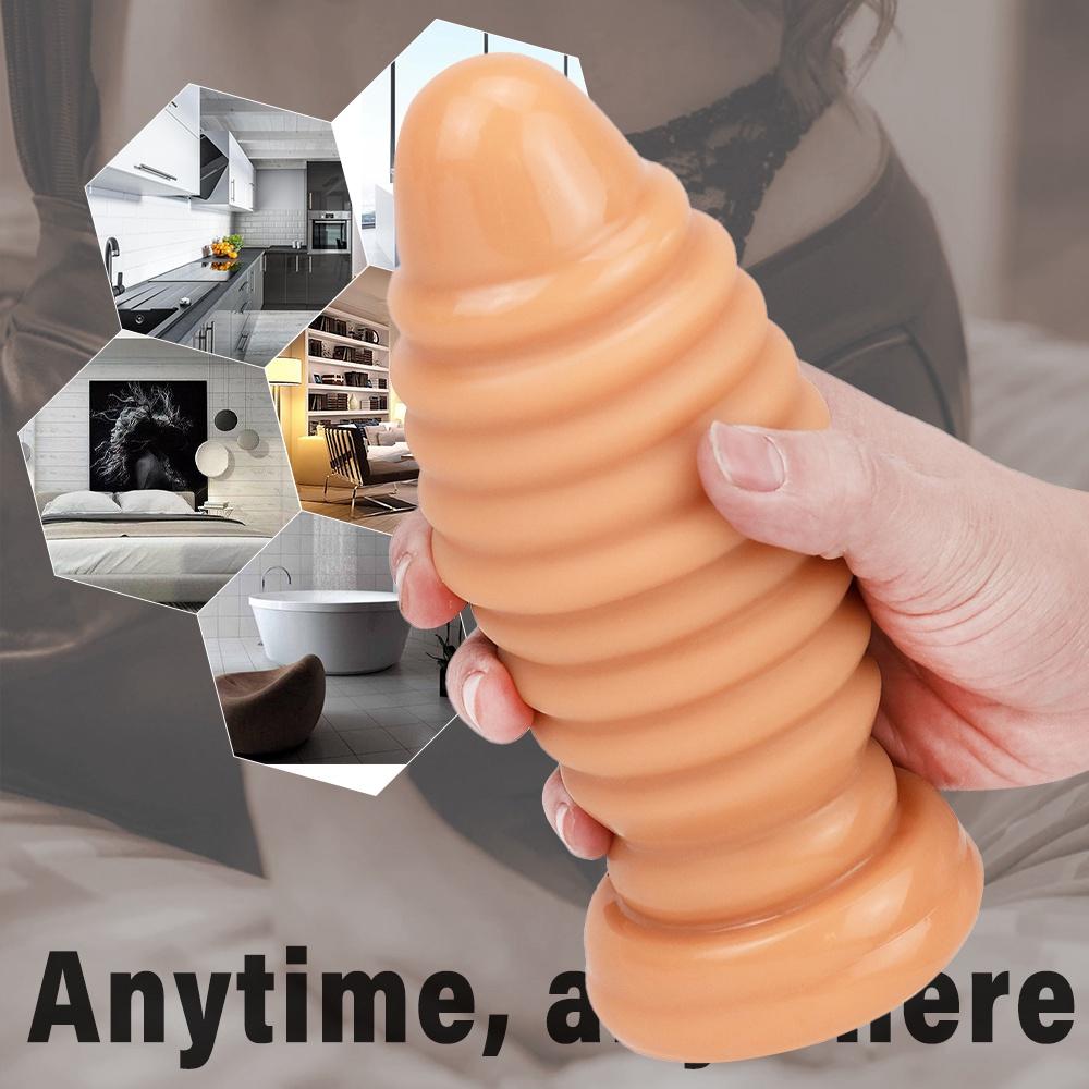 MoDi Soft Anal Plug Dildos Stimulate Vagina and Anus Big Butt Plug Anal Dilator Sex Toys for Women and Men