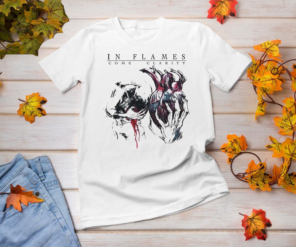 in flames come clarity crawling Short sleeve Cotton Shirt S-234XL C017 Unisex T-Shirt S