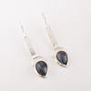 Natural Labradorite Gemstone 925 Sterling Silver Jewelry Handmade Earrings 2.3" EE-166-24