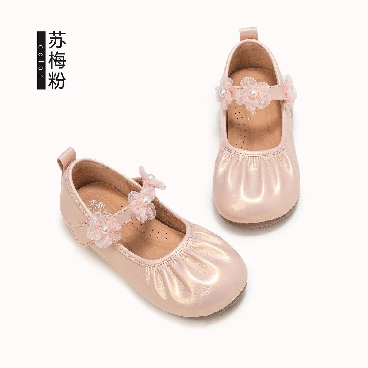 

Girls princess shoes 2025 new children s small leather shoes soft-soled small fragrant single shoes girls baby shoes spring ladyshoes 25