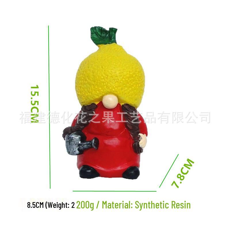 Cross-border Fruit Garden Resin Gnome Elf Home Courtyard Sculptures