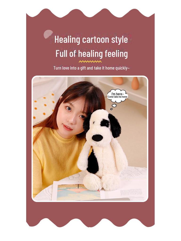 Shy Pirate Spotted Puppy Plush Toy - Soft Comfort Doll for Children and Girls