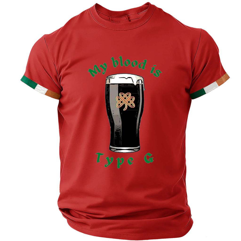 T-shirt décontracté à manches courtes et col rond pour homme
