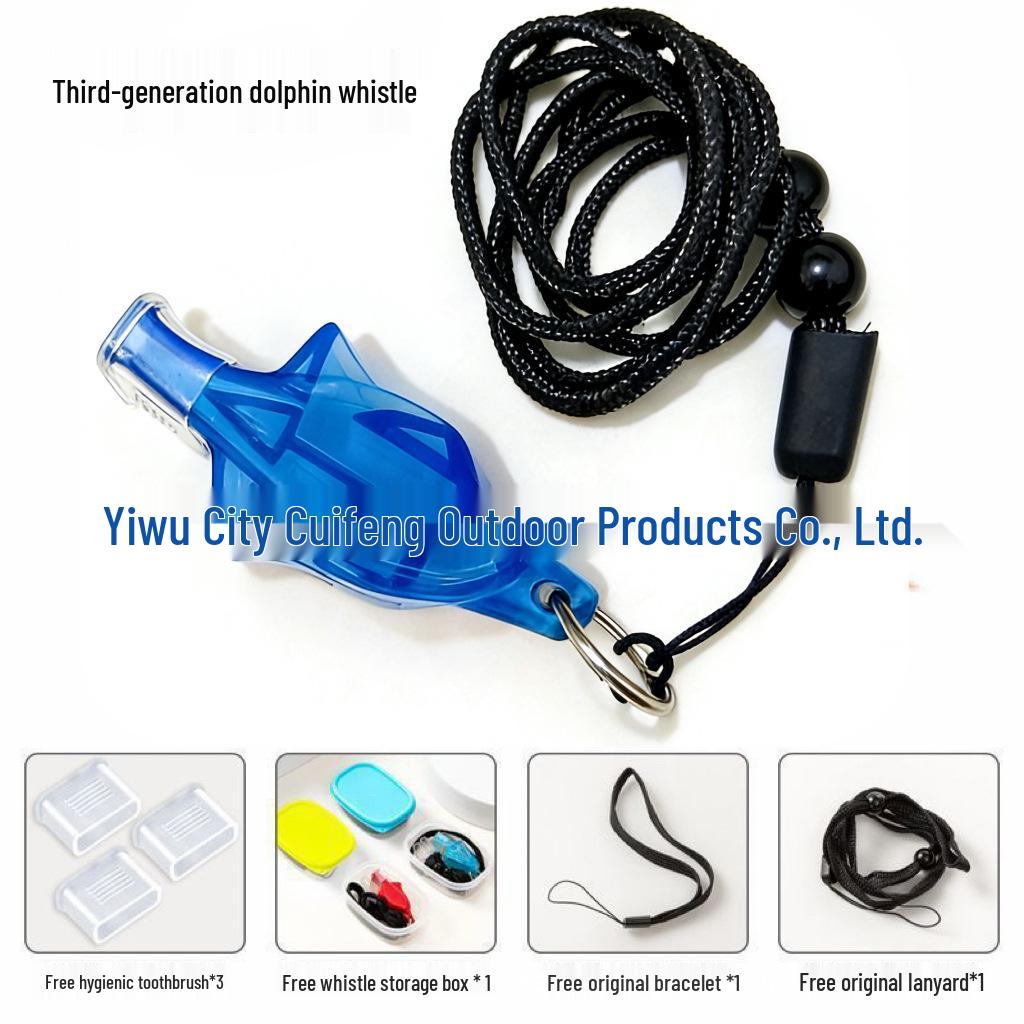 Professional Outdoor Referee Whistle - High-Pitched Dolphin Design for Training and Lifesaving