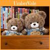 Cute Overalls Bear Stuffed Animal With Short Plush Fabric For Children Playtime