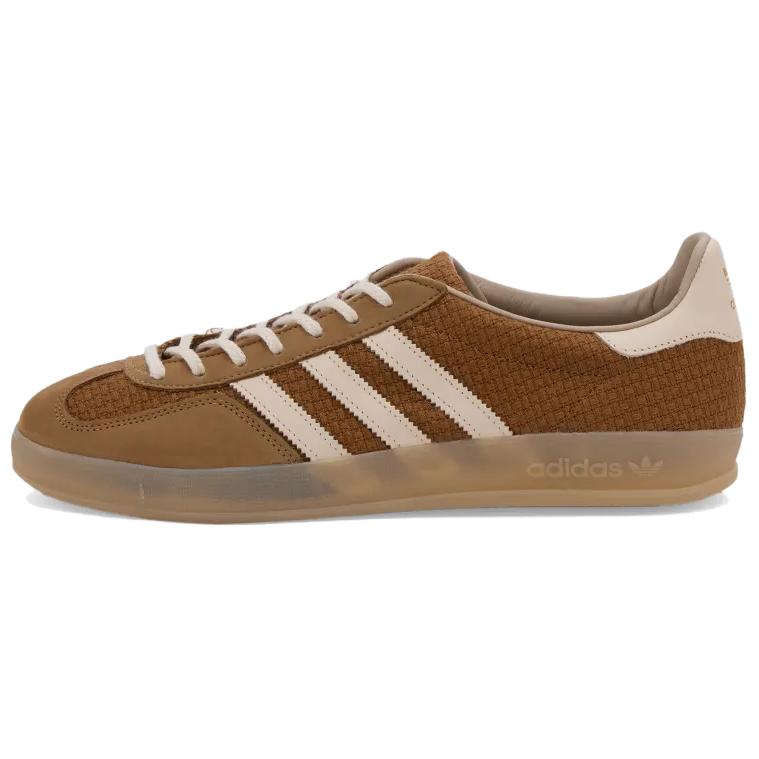 New Adidas Originals GAZELLE INDOOR Abrasion Resistant Low Top Skateboard Shoes Men's Brown JR8851